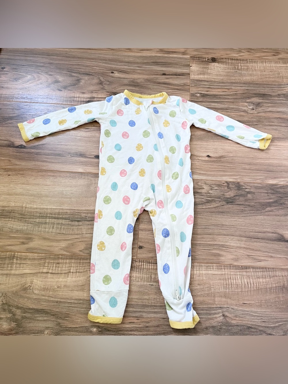 Kyte Baby spring egg zipper romper